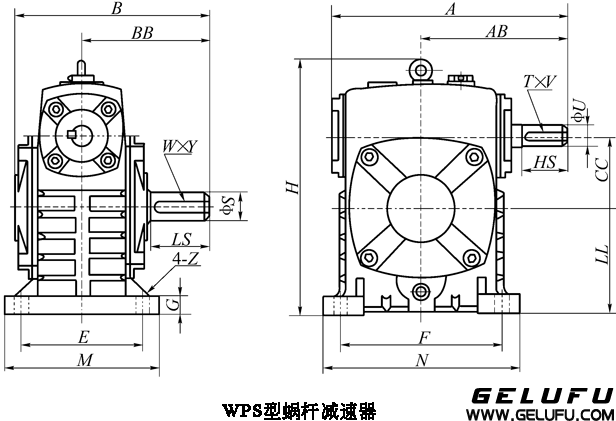 WP、WD型蜗杆减速机