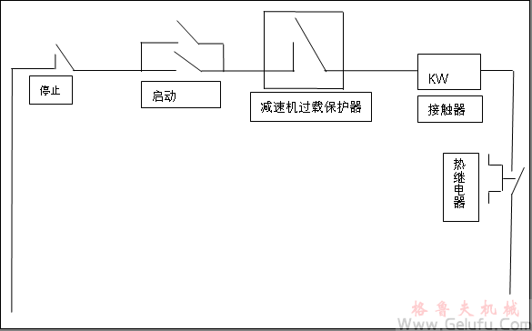 JWZ刮泥機減速機保護裝置接線圖