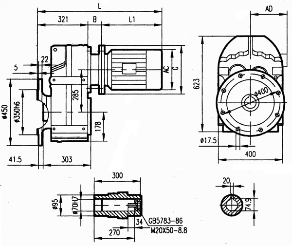 GFAF97安装结构尺寸